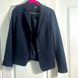 The Limited Navy Suit jacket Sz 2 tall - striped lining EUC